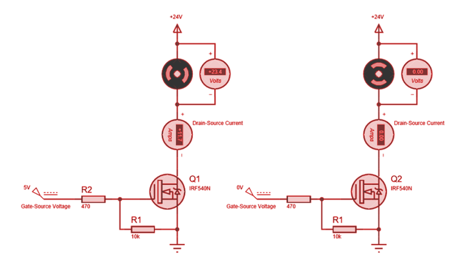 IRF540N MOSFET Circuit