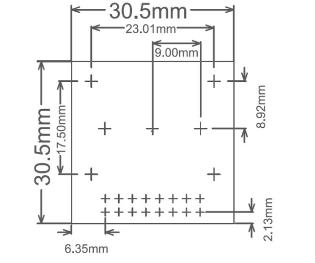 OV7670 Dimensions