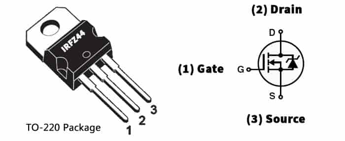 IRFZ44N Pinout