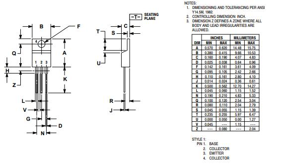 2N6488 Package