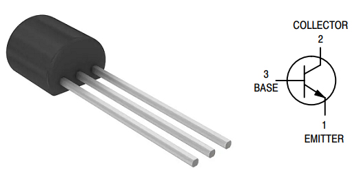 Fig.1 BC338 NPN Transistor Pin Out