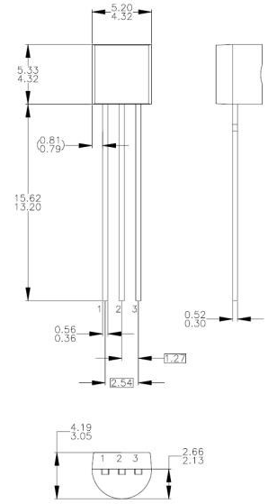 A733 Dimensions